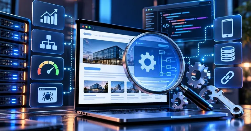 Arama motoru botunun bir web sitesini tarayıp dizine eklediğini gösteren şema